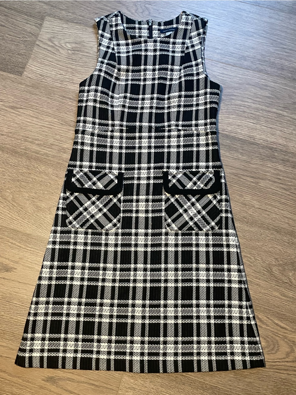 Tommy Hilfiger Plaid Black and White Dress Women’s Size 2 Office Cutest Career
